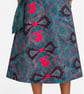 Handmade African Print Cotton Wrap Skirt with Pockets – Size 14 - Image 3