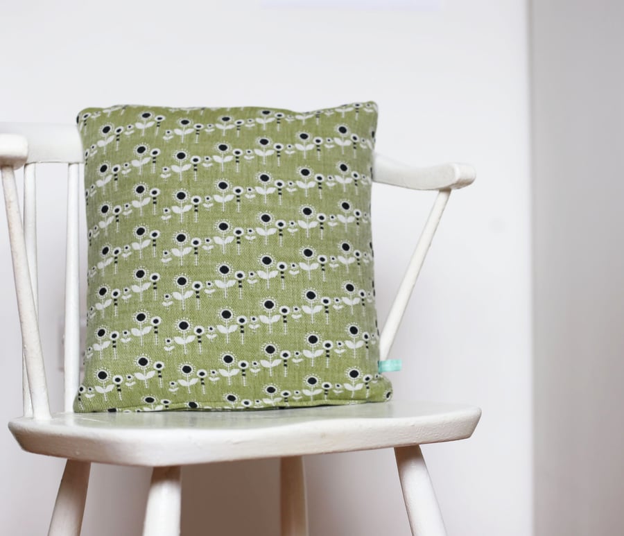 Woven Flora Design Cushion