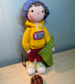 Crocheted Boy Doll. Amigurumi Doll for Collectors over 14. Basketball Player. - Image 5