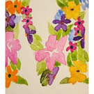 Flower card. Original InitialWatercolour Card