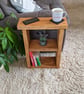 Handmade Rustic Wooden Sofa Side Table: Farmhouse Decor Book Shelf Unit - Image 7