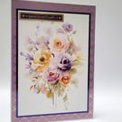Granddaughter Greeting Card - Especially for You - Floral Any Occasion Card