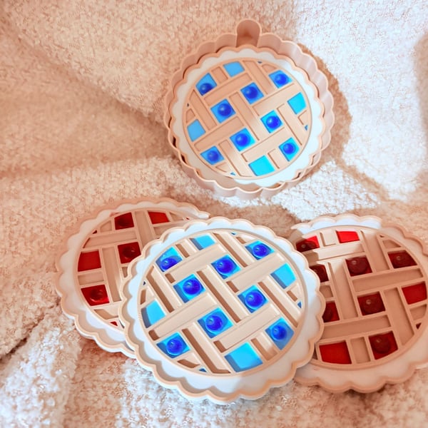 3D Printed Pie Coaster – Cute Lattice Tart Design