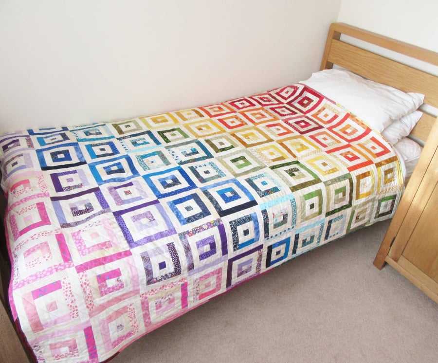 Rainbow Patchwork Quilt