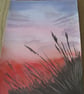 Red Haze watercolour painting  - Image 2