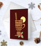 Hot Toddy Christmas Card Word Art Card - Image 1