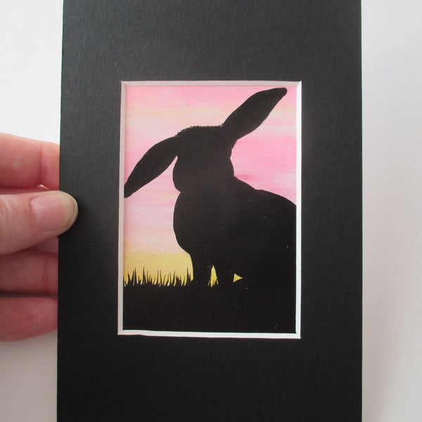 ACEO Rabbit aceo silhouette