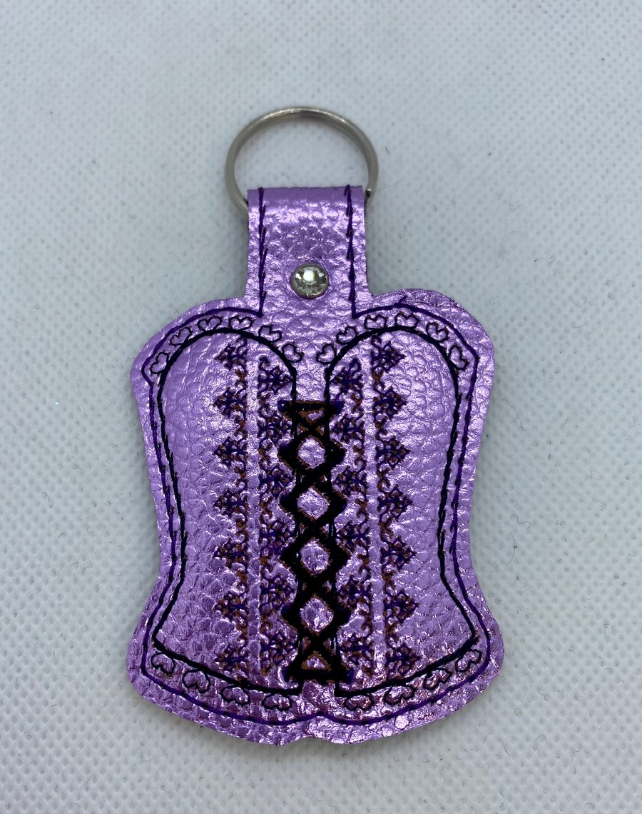 Basque  - Corset - Burlesque  - Sexy Underwear Keyring