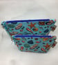 Shells makeup bag, seaside zip bag, 2 size options, Handmade - Image 10