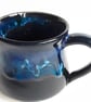 Blue Glazed Mug - Hand Thrown Stoneware Ceramic Mug 