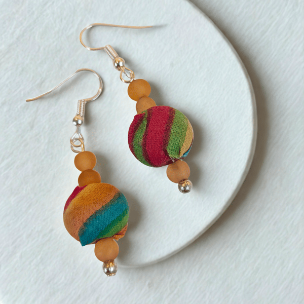 Muted Rainbow Earrings 