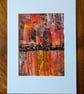 Abstract Acrylic Painting on Paper - Image 2