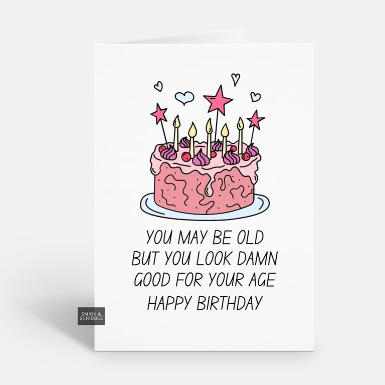 Unique Funny Birthday Card For Him Or Her 