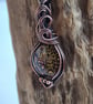 Im Mostly Peace & Light Glass & Copper Necklace Pendant Gift Jewellery Jewelry  - Image 6