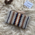 Woolly Wallet - Caramel. Handwoven in Wales