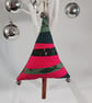 Qulilted Patchwork Cinnamon Stick Christmas Tree Decoration Large