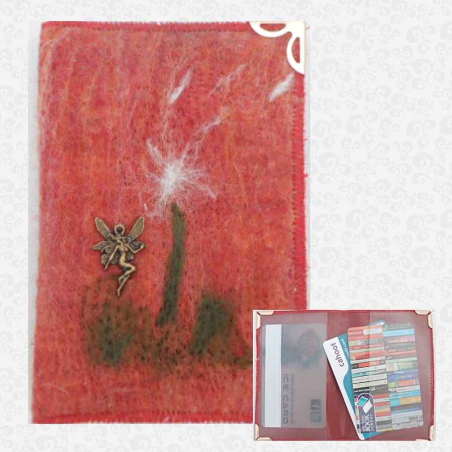 Credit card, business card, ID card holder - dandelion wishes