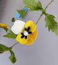 Handmade Felt Pansy Garland, home decor - Image 7