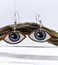 Eye Dangle Earrings made from ceramic - Image 1