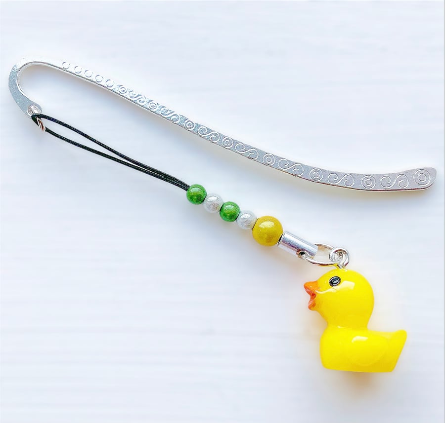 Rubber Duck Bookmark. Metal Bookmark. Ducks. Reading Gift. Nature. Duckling.