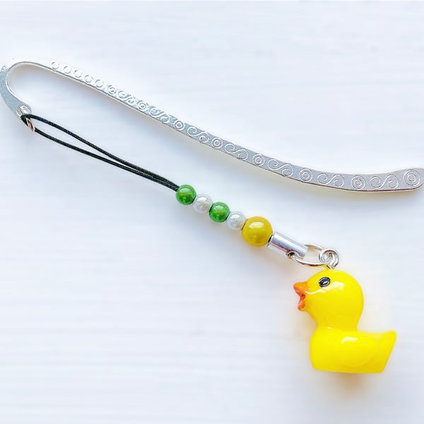 Rubber Duck Bookmark. Metal Bookmark. Ducks. Reading Gift. Nature. Duckling.