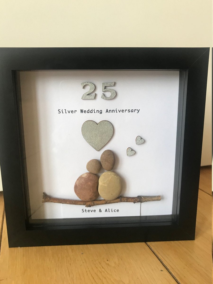 Silver Wedding Anniversary Gift, 25th Anniversary Gift, Wedding Gifts, Silver An