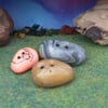 Trio of Pocket Pebbles OOAK Sculpt by Ann Galvin