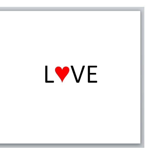 "LOVE" Card - valentine, anniversary, wedding
