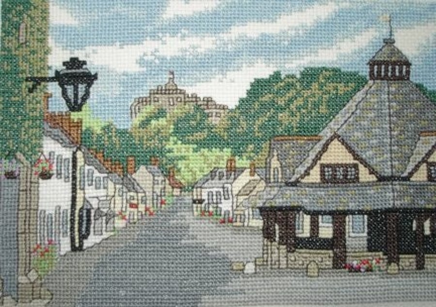 Dunster in Somerset cross stitch chart