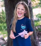 Childs 'Fill Your Cup' shirt. Children's navy blue nature lover T-Shirt - Image 3