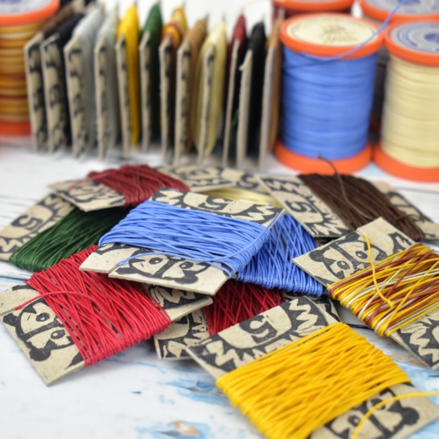 25m of 0.65 Yue Fung high quality waxed linen thread