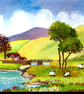 Capel Curig, North Wales, Original Watercolour in 14 x 11 '' mount - Image 1