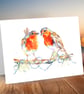 Robin Christmas Cards, set of 4 - Image 4