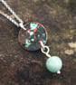 Verdigris Copper with Amazonite bead Necklace - Image 1