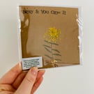 Dried Botanicals Greetings Card - Sexy & You Grow It