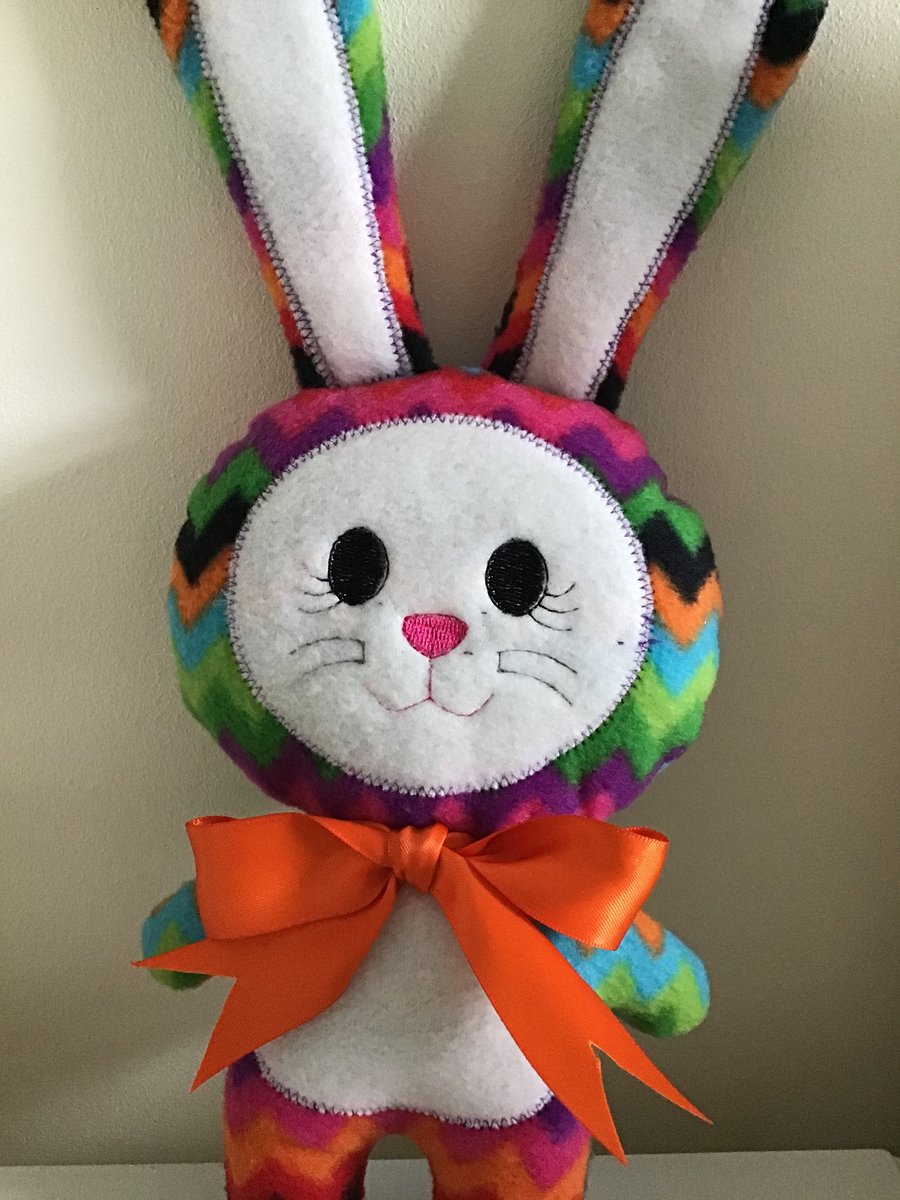 Rainbow Bunny soft toy