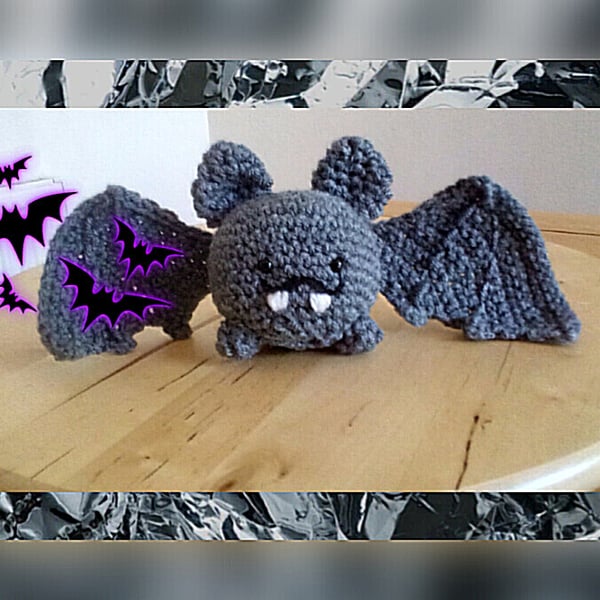 Crocheted Halloween Bat