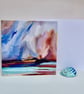 Through the Storm – Blank Coastal Greeting Card - Art Card by Alexis Rizzo - Image 2