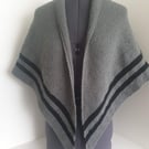 Grey and Black Wrap Shawl inspired by Claire's Rent Shawl Outlander