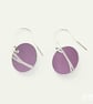 039 - Handmade Aluminium and Silver Reversible Earrings
