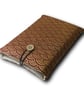 Seigaiha Wave Book Sleeve – Japanese Cotton Book Protector with Coconut Button - Image 4