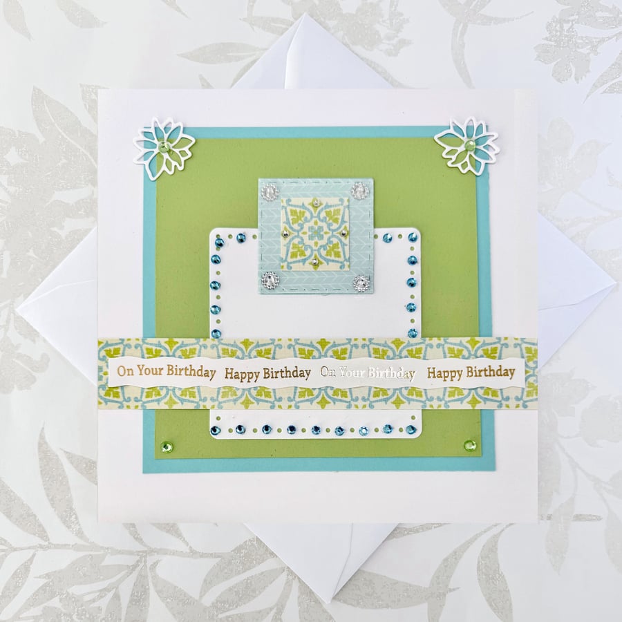 Large handmade Birthday card 