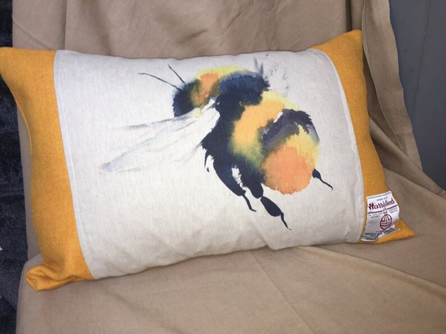 Bee Cushion , Tweed Cushion
