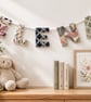 Bespoke Heirloom Name Garland – One-of-a-Kind Textile Keepsake Banner - Image 1