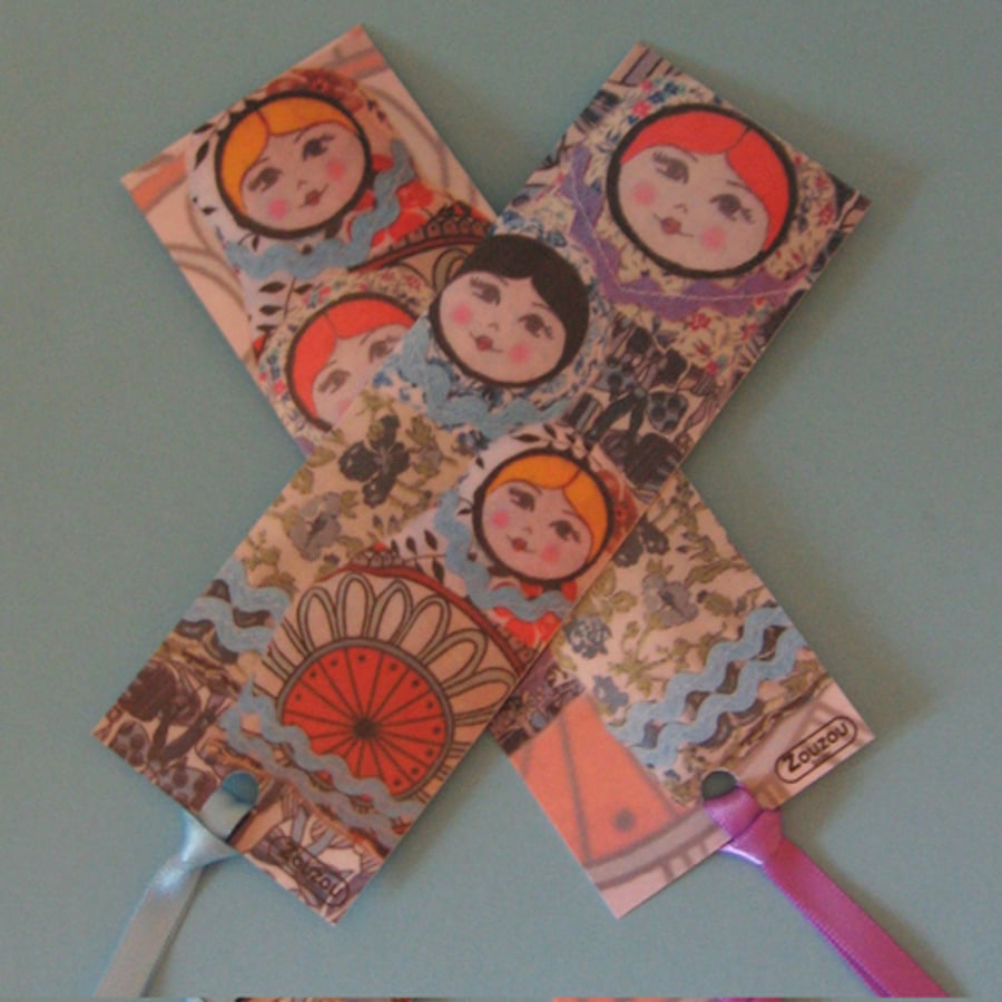 Russian Doll Bookmarks (set of 2)