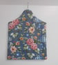 SOLD Peg bag in blue floral print with a spotted lining. - Image 2