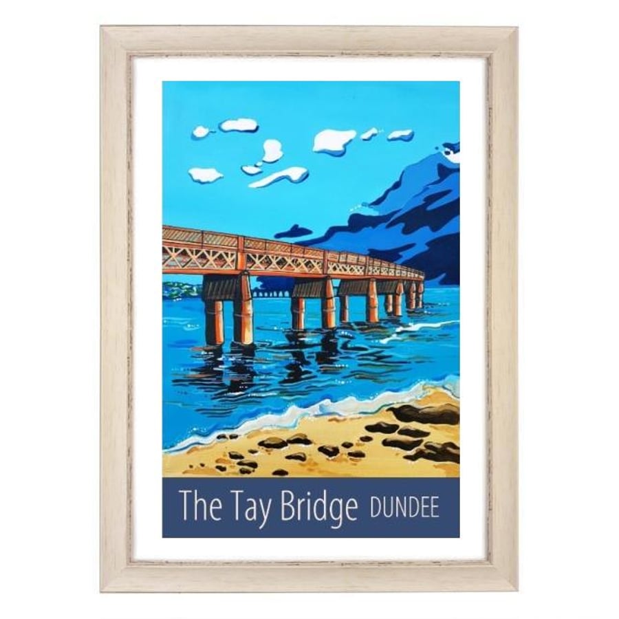 Dundee Tay Bridge - white frame