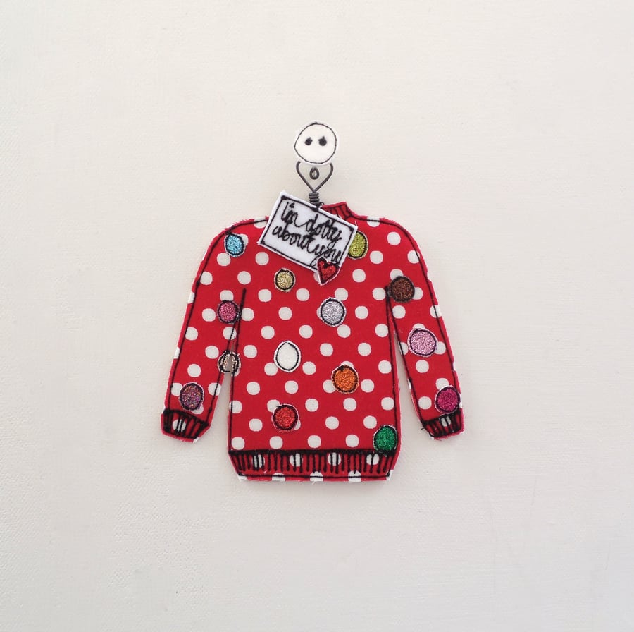 Miniature Jumper - 'I'm dotty about you'