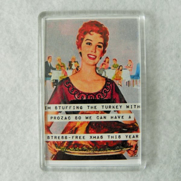 Prozac Turkey Fridge Magnet