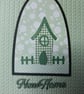 New Home - Green Gingham House on Knitted Effect Card base  - Image 10
